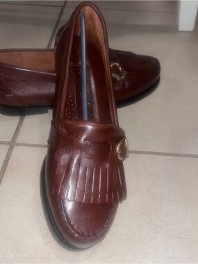 Women's Brown Tassel Kiltie Loafers